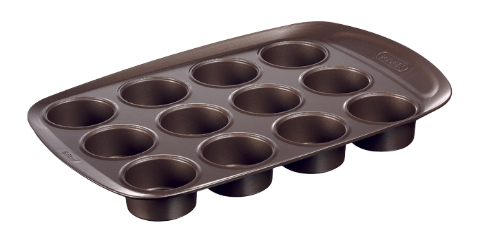 asimetriA - Moule à muffins en métal avec prise en main facile