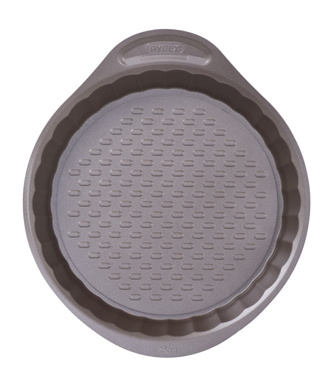asimetriA- Moule à tarte avec fond amovible en métal avec prise en main facile 25 cm