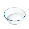 Plat en verre rond - Compatible "air fryer" (friteuse à air chaud)