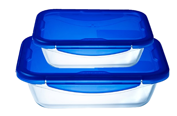 Lunch Box Pyrex® en verre avec couvercle étanche 12 x 12 cm- 0,8 L, Cook &  Go - Conservation des aliments - Achat & prix