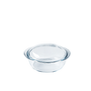 cocotte ronde en verre, verre borosilicate pyrex, round glass casserole dish