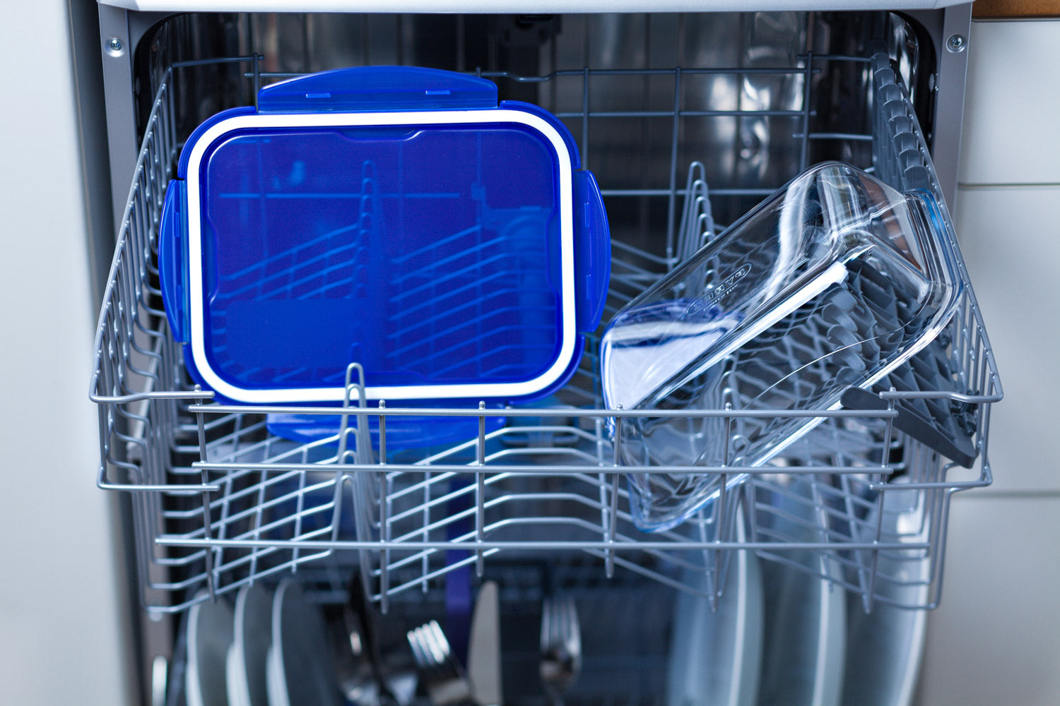 Cook & Go - Lot de 3 Lunch Box rectangulaires en verre avec couvercle étanche