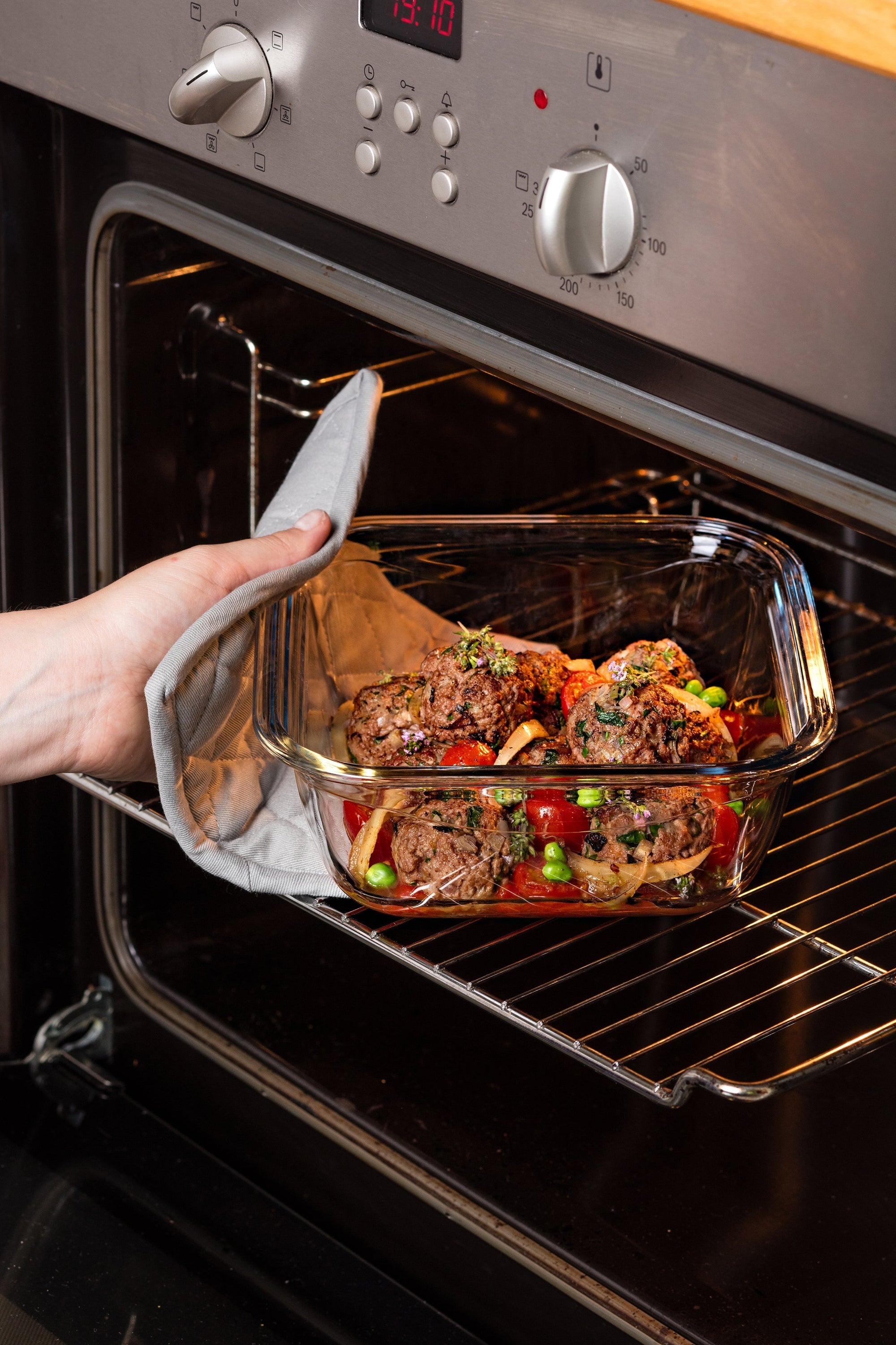 Pyrex Cook&Go boîte de conservation alimentaire carrée en verre borosilicate avec couvercle hermétique étanche