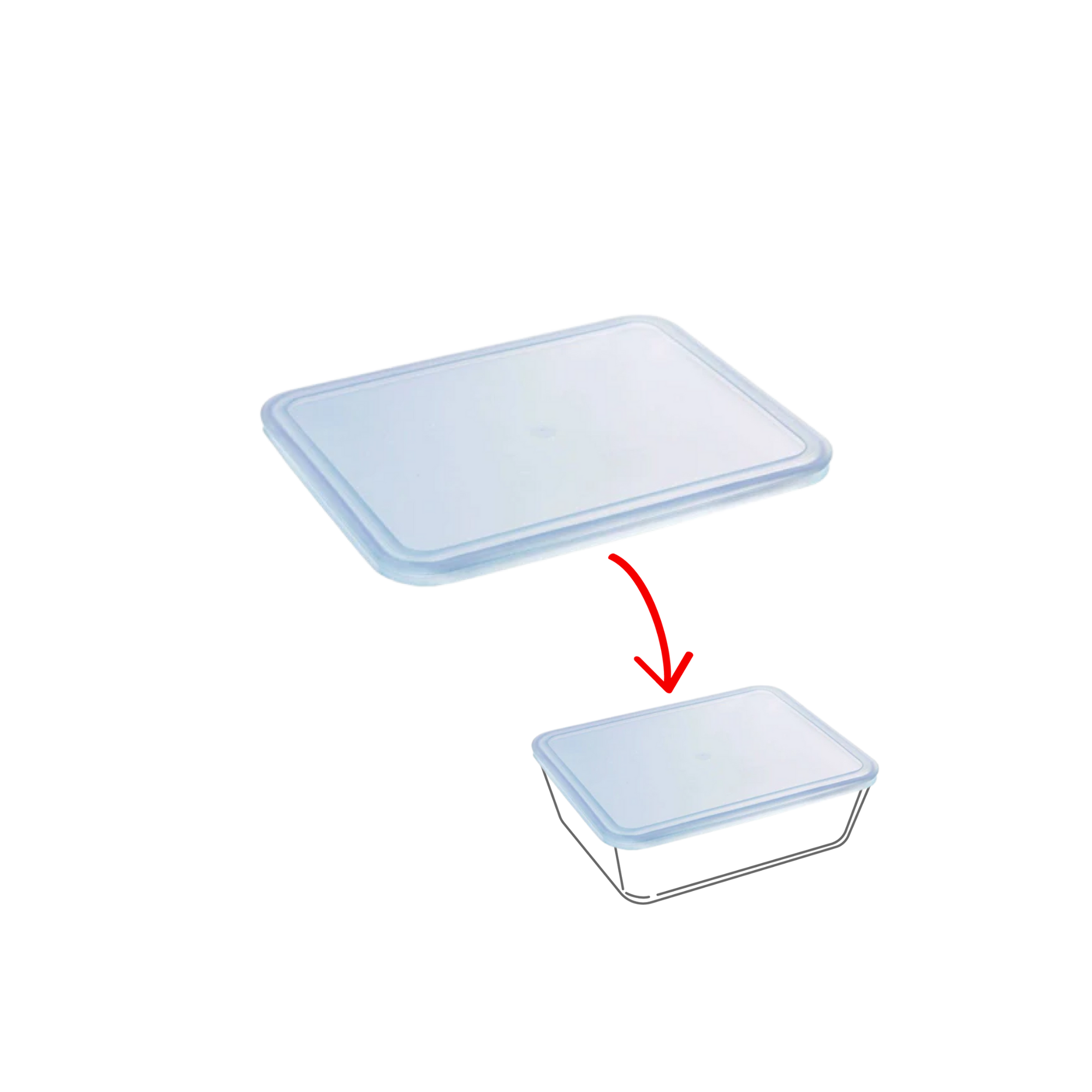 Cook&Freeze - couvercle de rechange rectangulaire