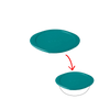 Cook&Store - Couvercle de rechange rond vert peacook