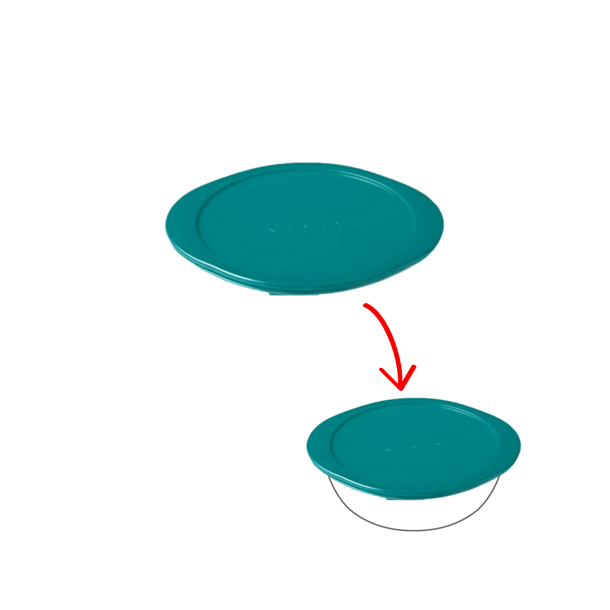 Cook&Store - Couvercle de rechange rond vert peacook