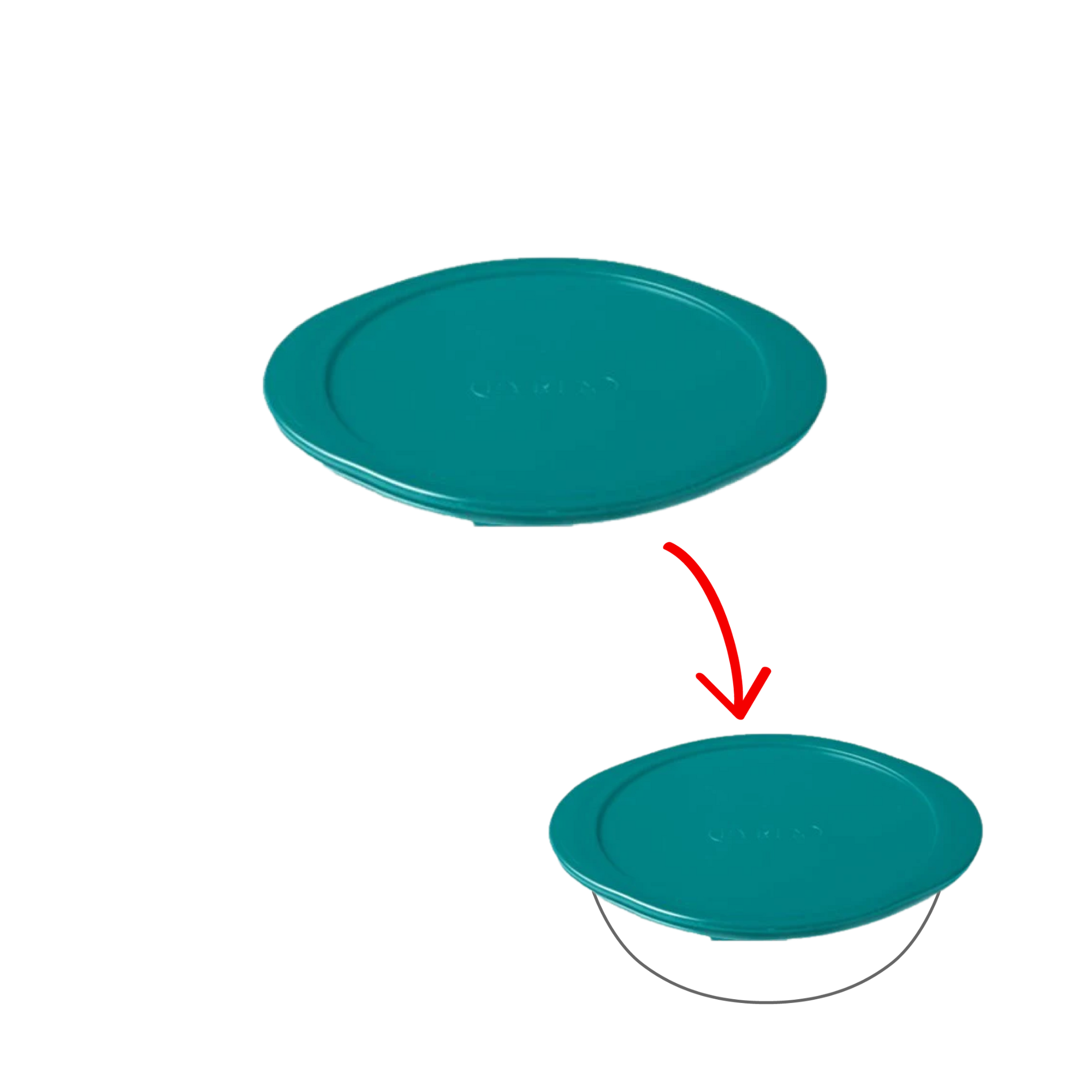 Cook&Store - Couvercle de rechange rond vert peacook