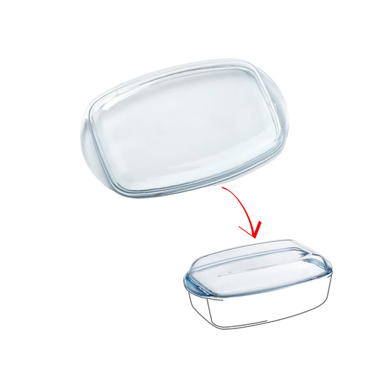 Couvercle rechange Cocotte Rectangulaire en verre
