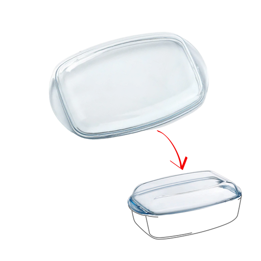Couvercle rechange Cocotte Rectangulaire en verre