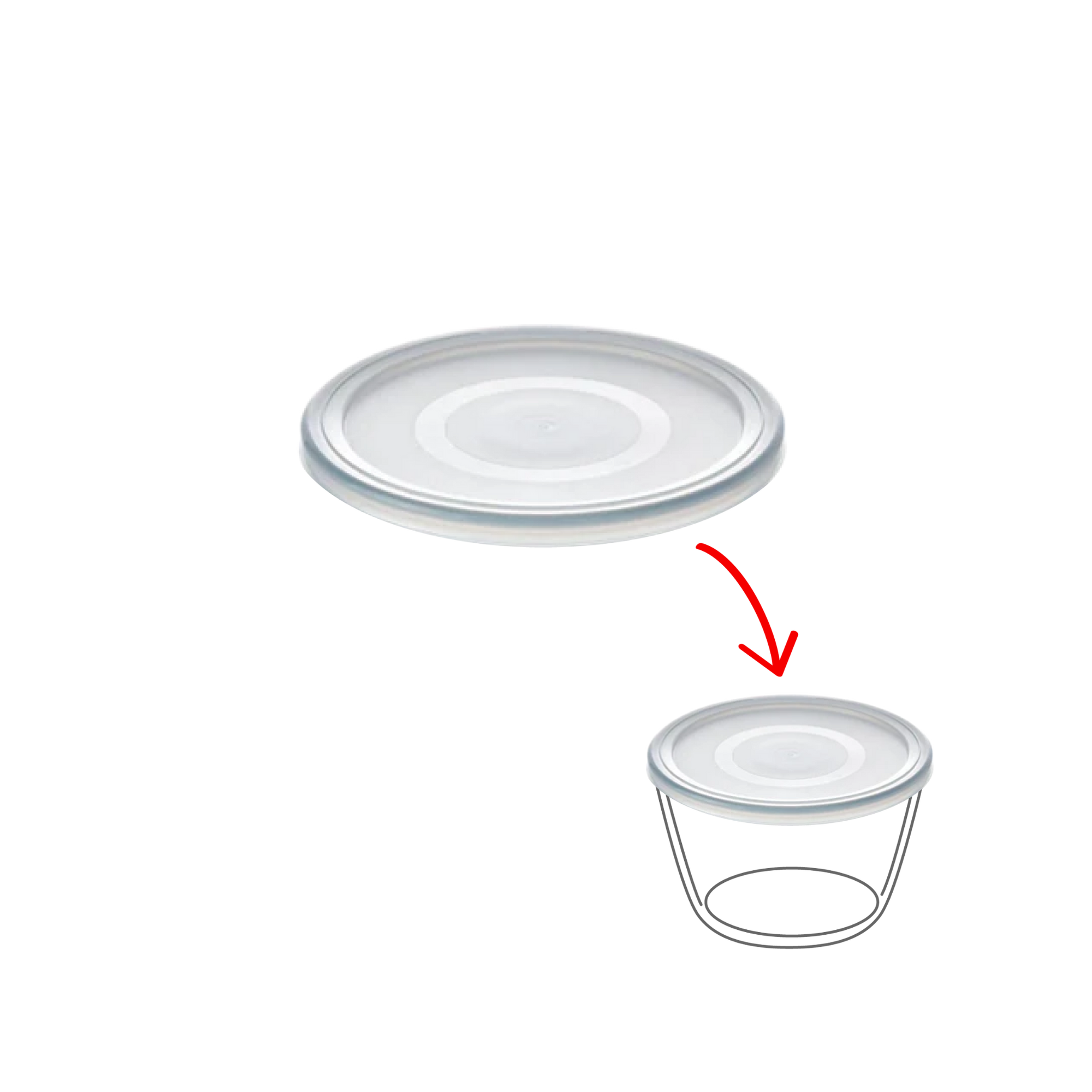 Cook&Freeze - Couvercle de rechange rond