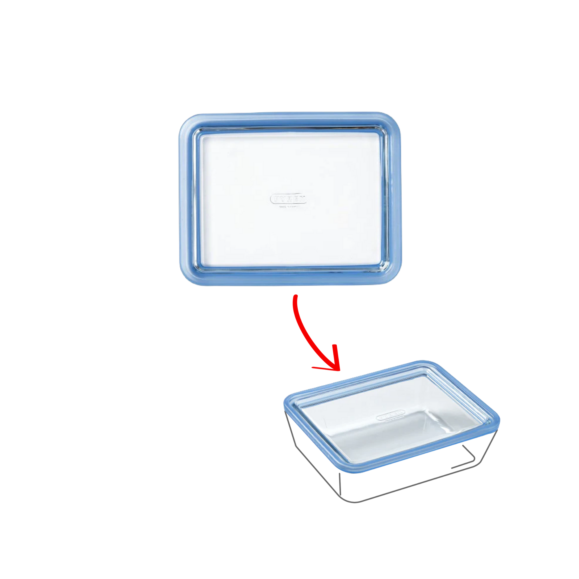 Zero Plastic - Couvercle de rechange en verre avec joint