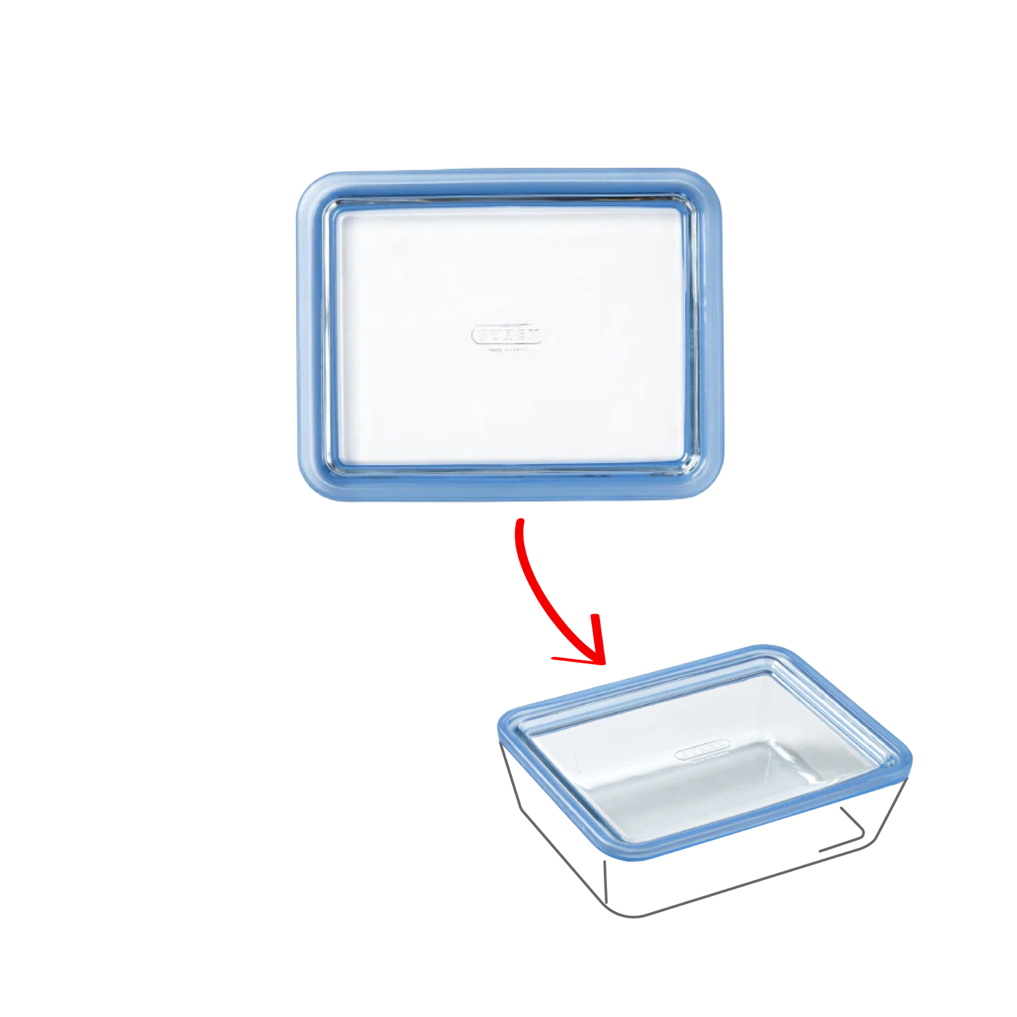 Zero Plastic - Couvercle de rechange en verre avec joint