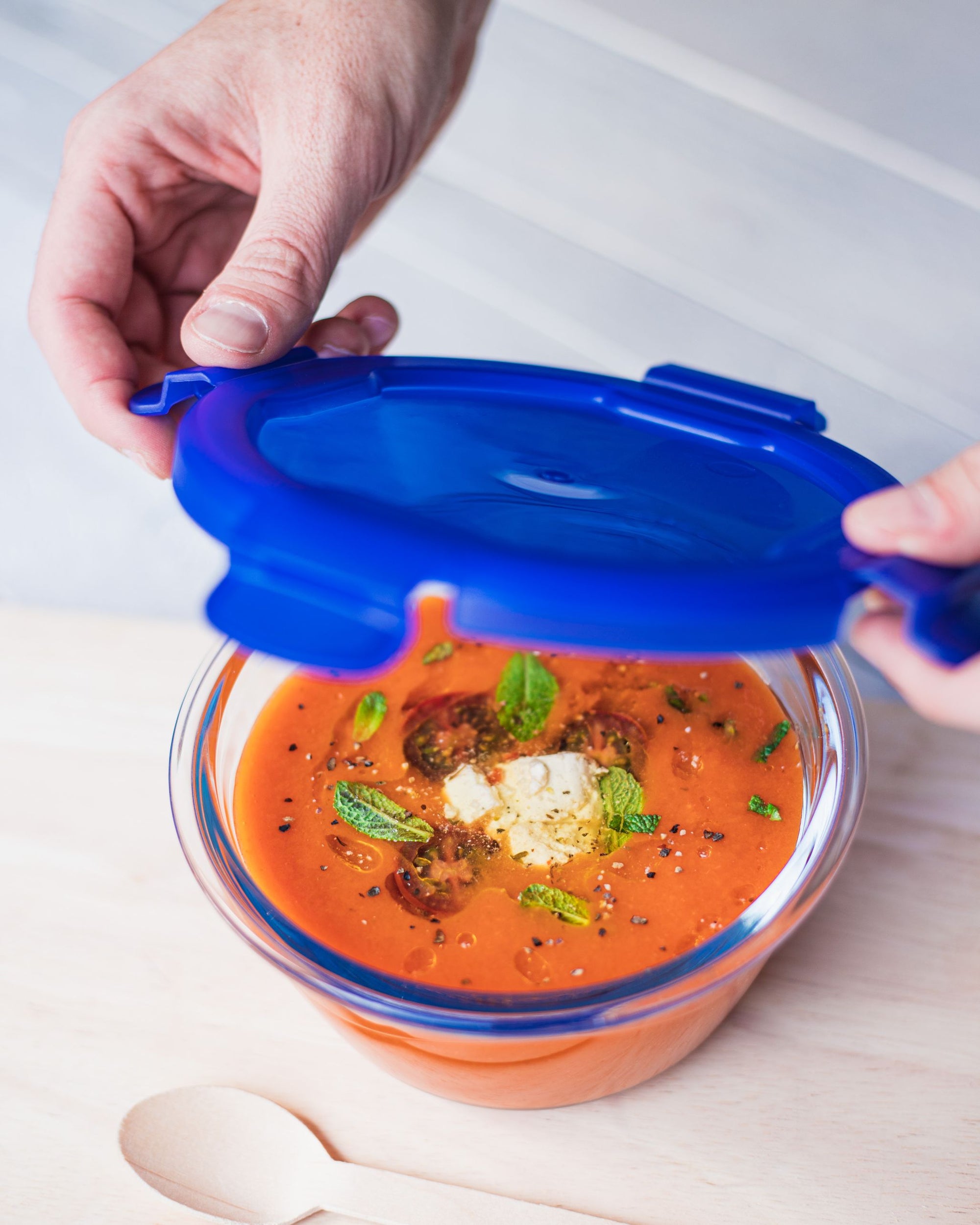 Cook&Go - Boîte de conservation en verre ronde couvercle étanche