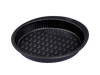 Moule à tarte en métal noir avec larges poignées pour prise en main facile