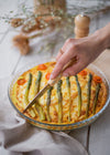 Lot de 3 moules à tarte en verre 25, 28 et 31 cm