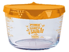 Broc mesureur avec couvercle 1L - Décor Vahiné