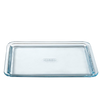 Mini plaque de cuisson multi-usages en verre 24 x 19 cm - unité et lot