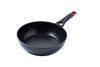 Poêle profonde de couleur noire Pyrex® en aluminium avec un revêtement anti-adhésif.