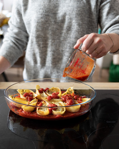 plat à gratin en verre borosilicate