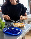 Cook & Go - Lot de 3 Lunch Box en verre cm avec couvercle hermétique