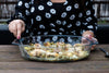 Plat à four ovale en verre avec larges poignées