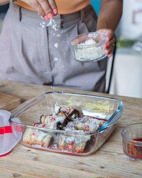 Pyrex Cook & Heat Plat en verre rond avec couvercle spécial micro