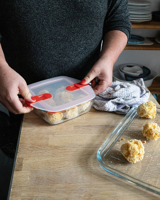 Lot de 3 lunchbox en verre avec couvercle à valves vapeur - multi forme -Cook & Heat