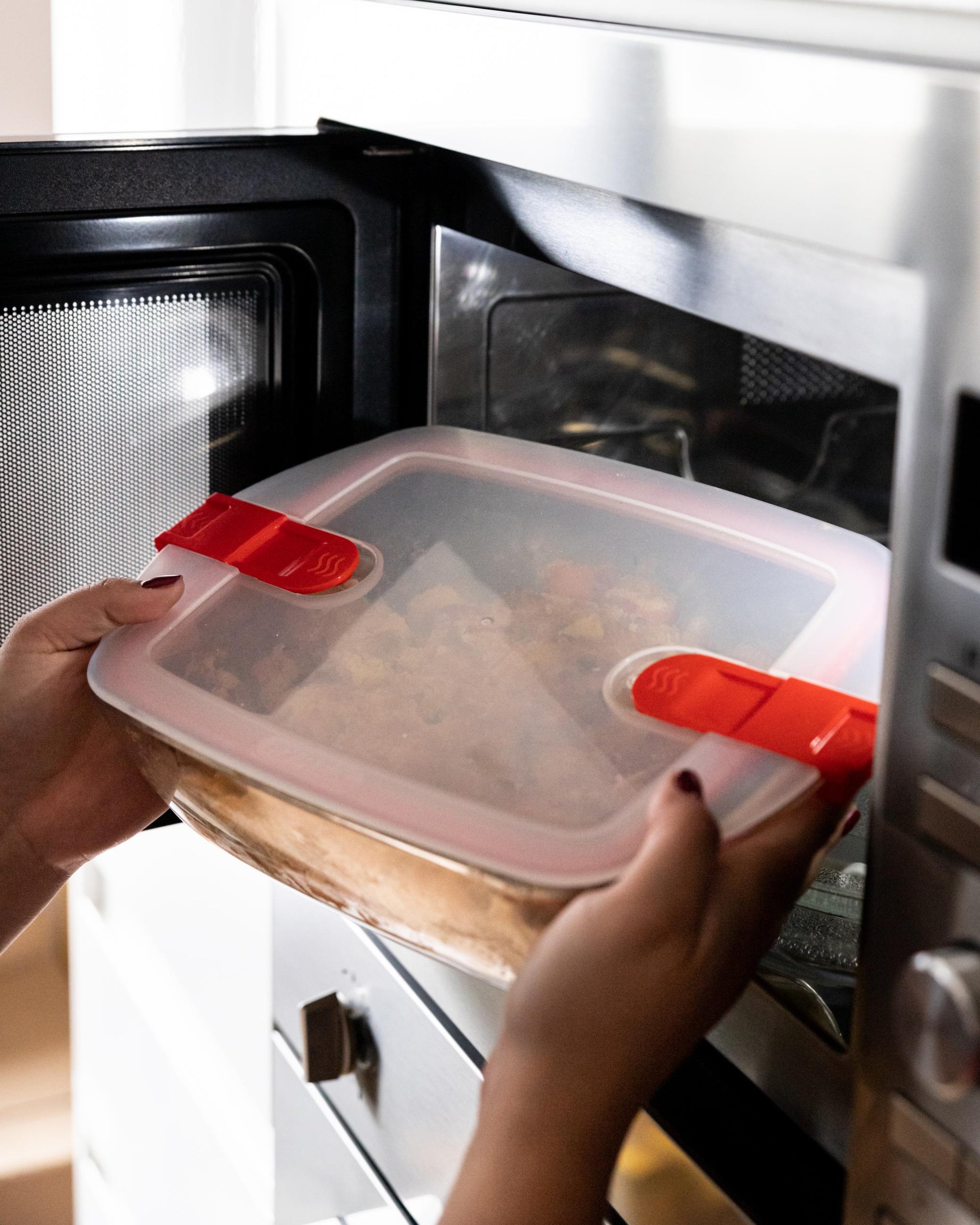 Lot de 3 lunchbox en verre avec couvercle à valves vapeur - Cook & Heat