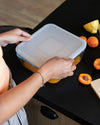 Cook & Freeze - Plat carré avec couvercle spécial congélation compatible "air fryer" (friteuse à air chaud)