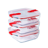boite de conservation, boite de conservation en verre, couvercle compatible microonde