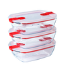 boite de conservation, boite de conservation en verre, couvercle compatible microonde
