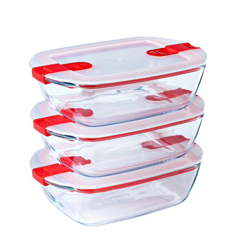 boite de conservation, boite de conservation en verre, couvercle compatible microonde