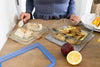 Zero Plastic - Lot de 3 Boites de conservation avec couvercle en verre rectangulaire