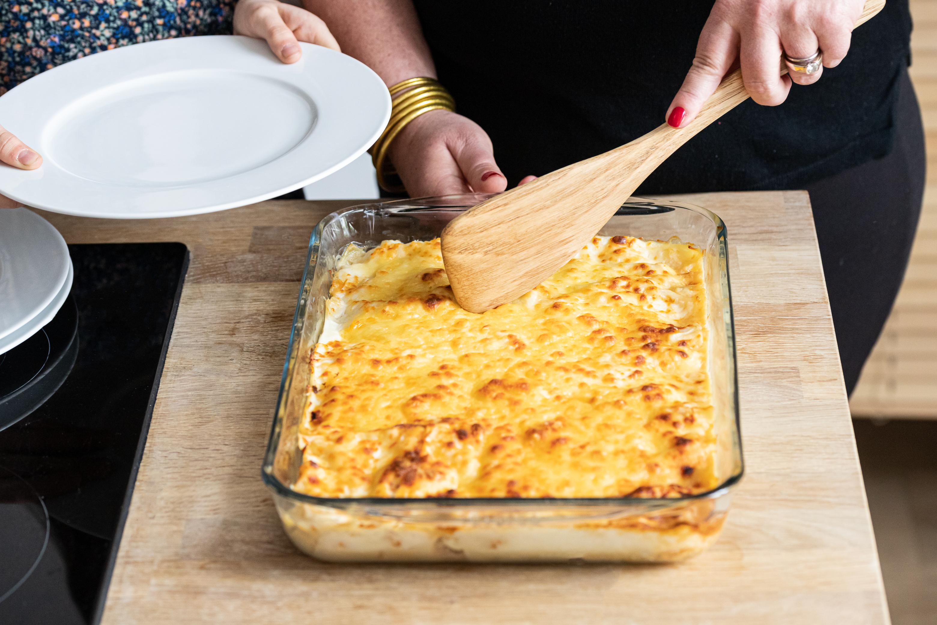 Plat De Four à Motif Dégradé Avec Poignées, Plat De Lasagne