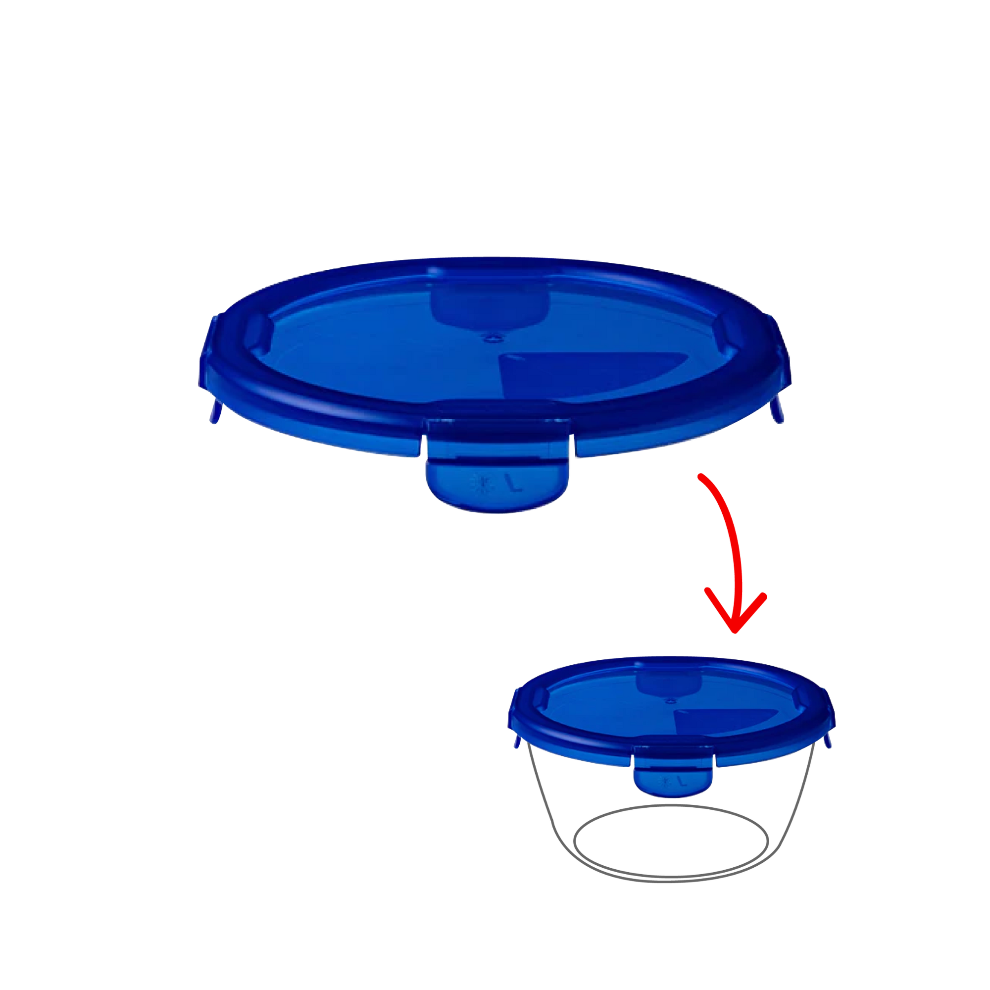 Cook&Go - Couvercle de rechange rond