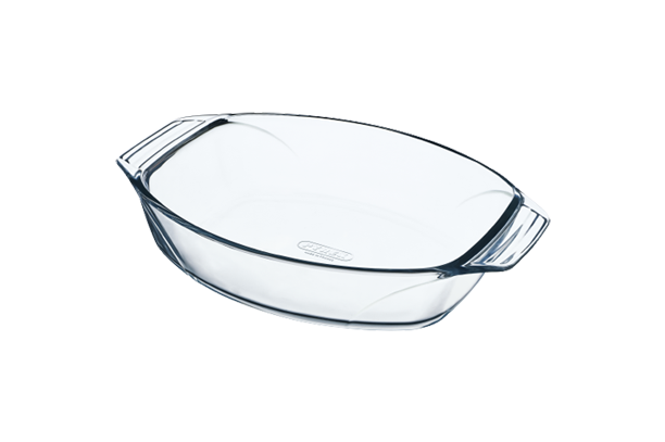 Grand plat Pyrex verre ovale four