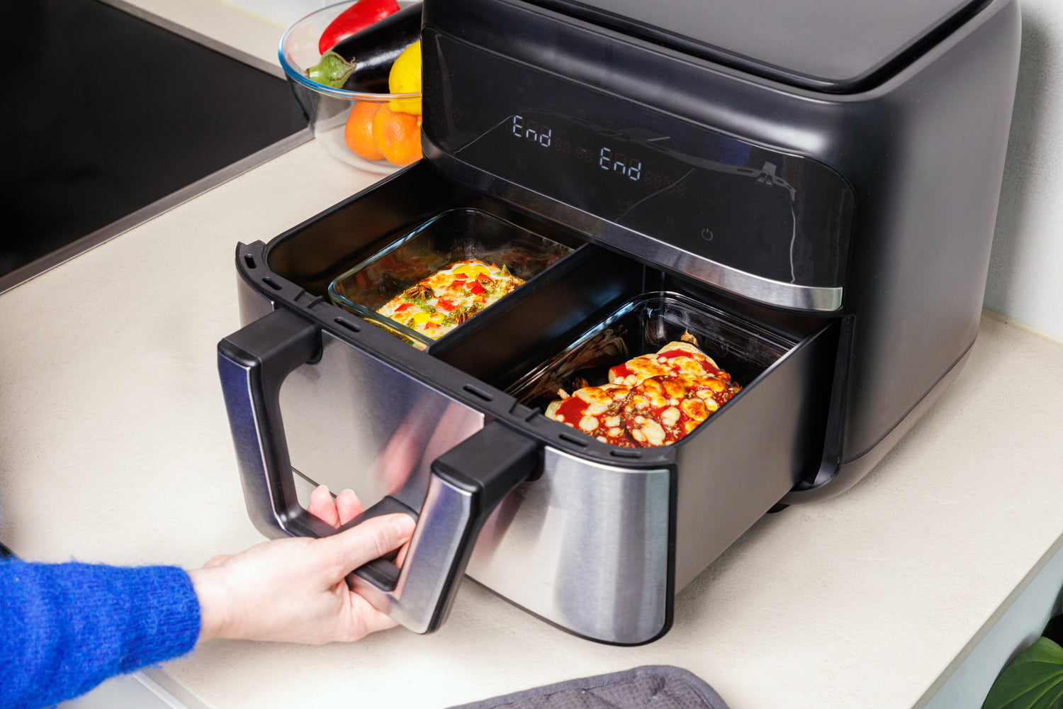 PLATS EN VERRE AIR FRYER Pyrex Webshop FR pyrex-air-fryer-kit-3-piece-set-instant-brands
