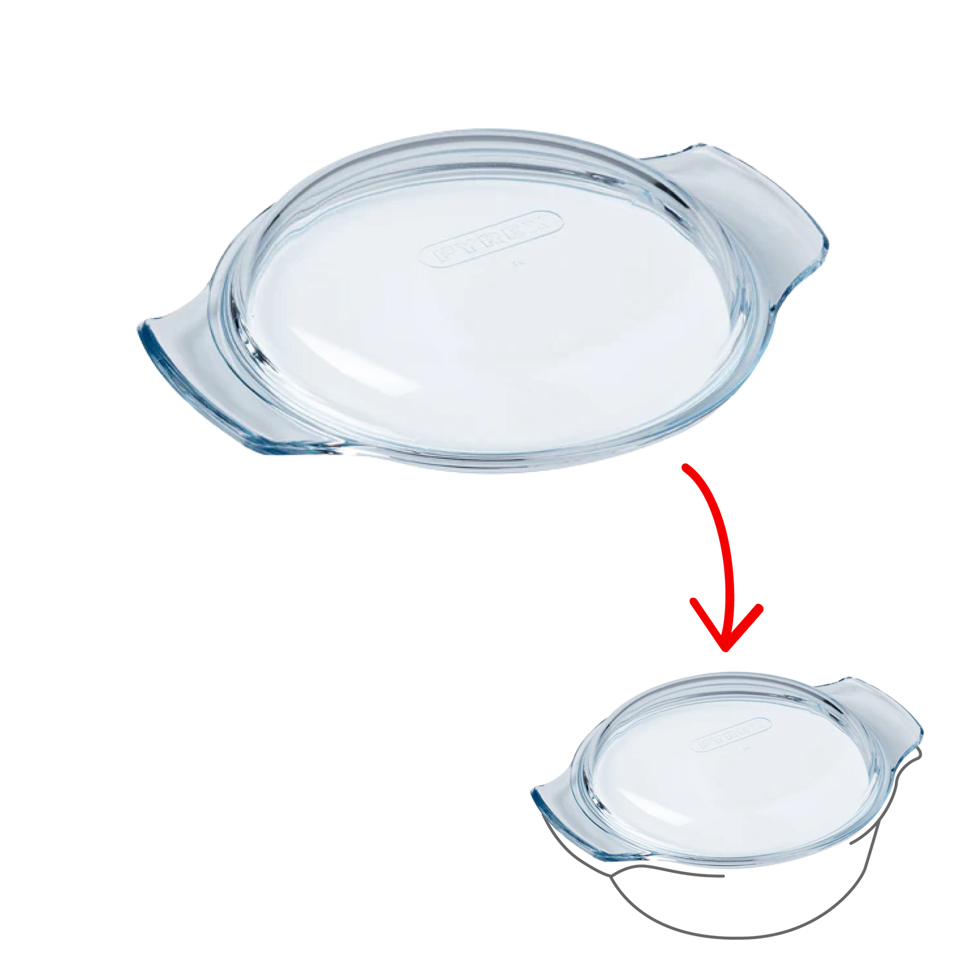 Couvercle de rechange Cocotte Ronde en verre