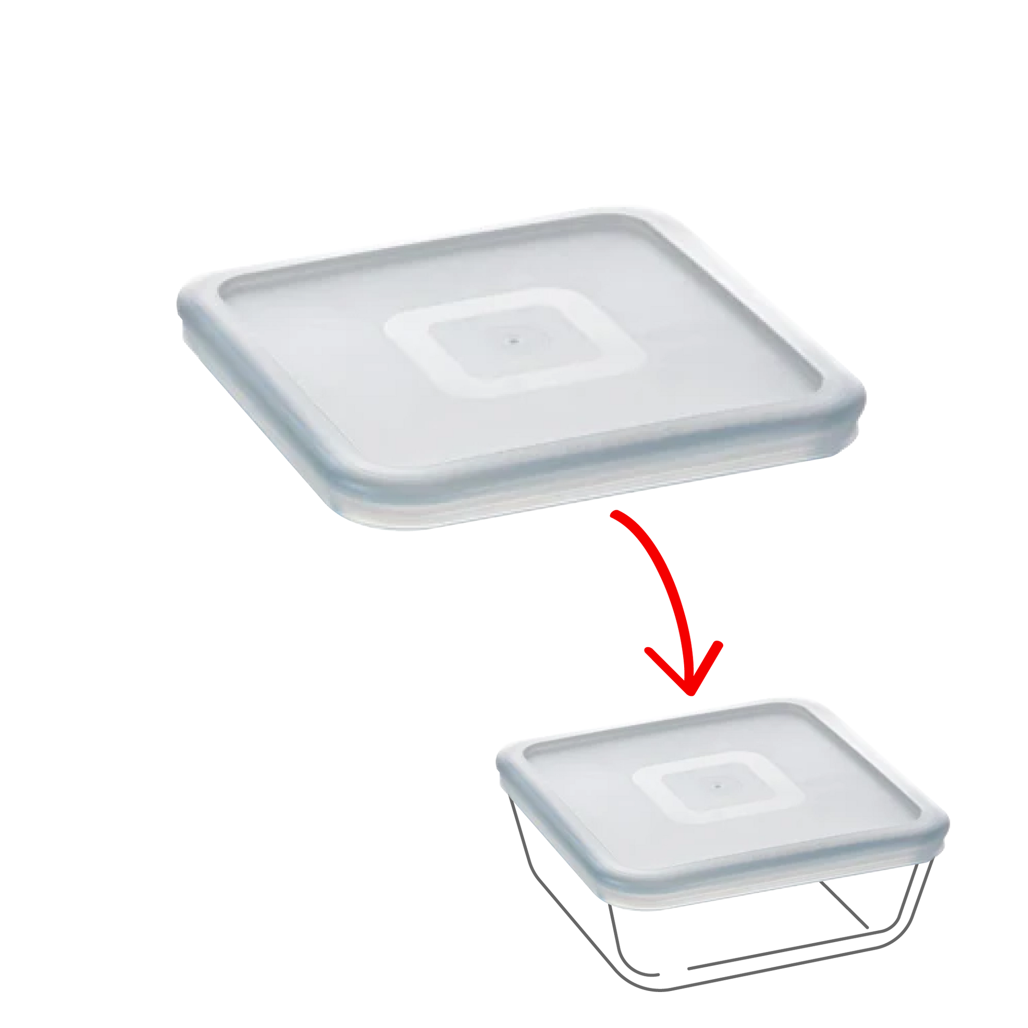 Cook & Freeze - Couvercle de rechange carré