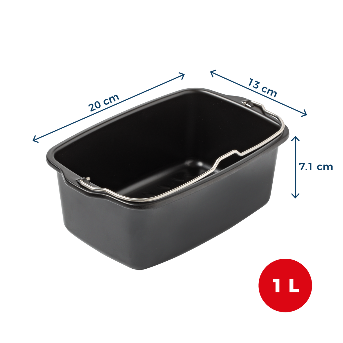Moule à cake pour air fryer en métal avec poignée