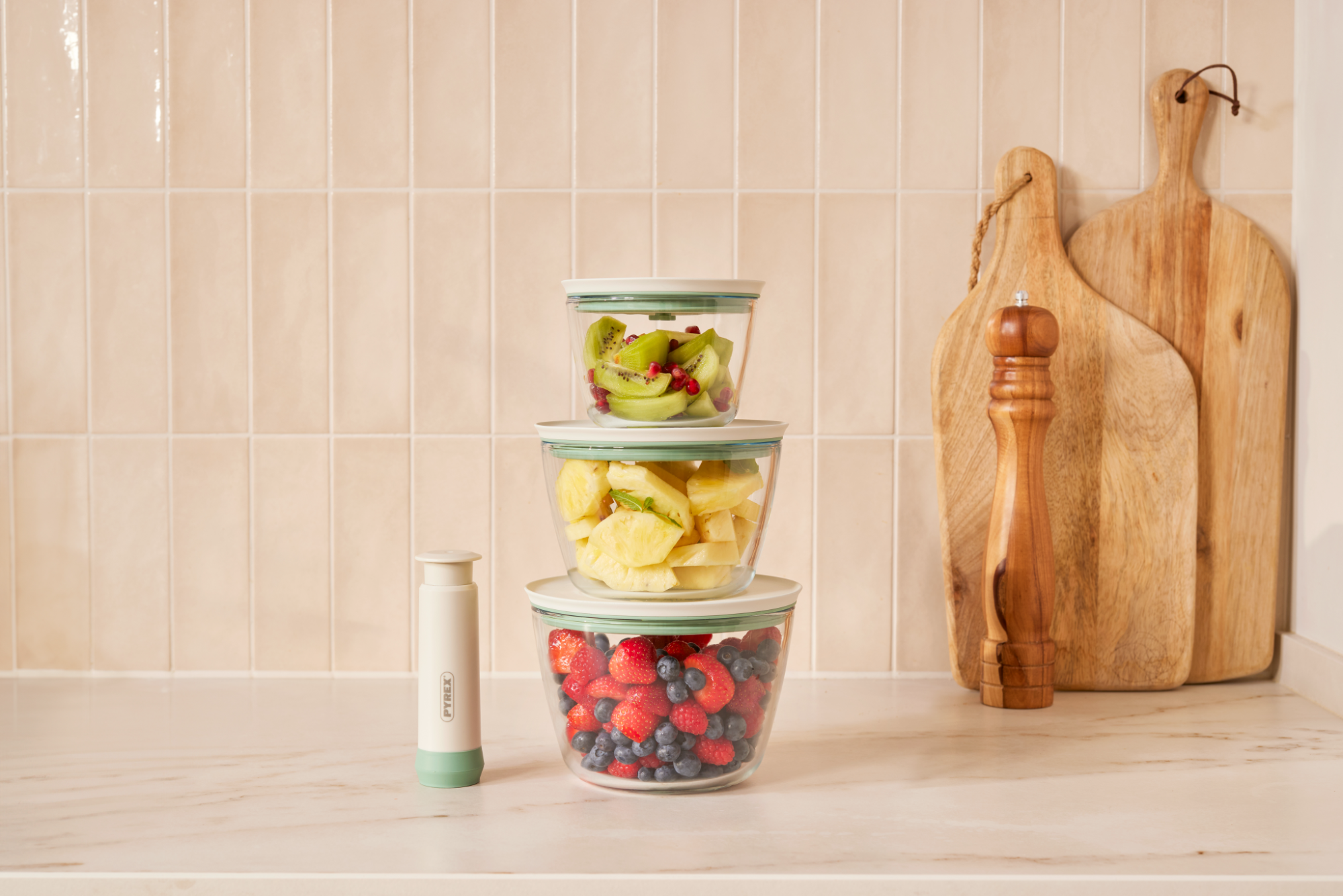 Cook&Save - Boîte en verre sous vide - Ronde
