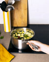 Casserole en inox avec couvercle poignée fixe - Infinity