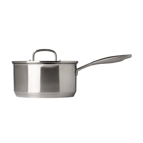 Casserole en inox avec couvercle poignée fixe - Infinity