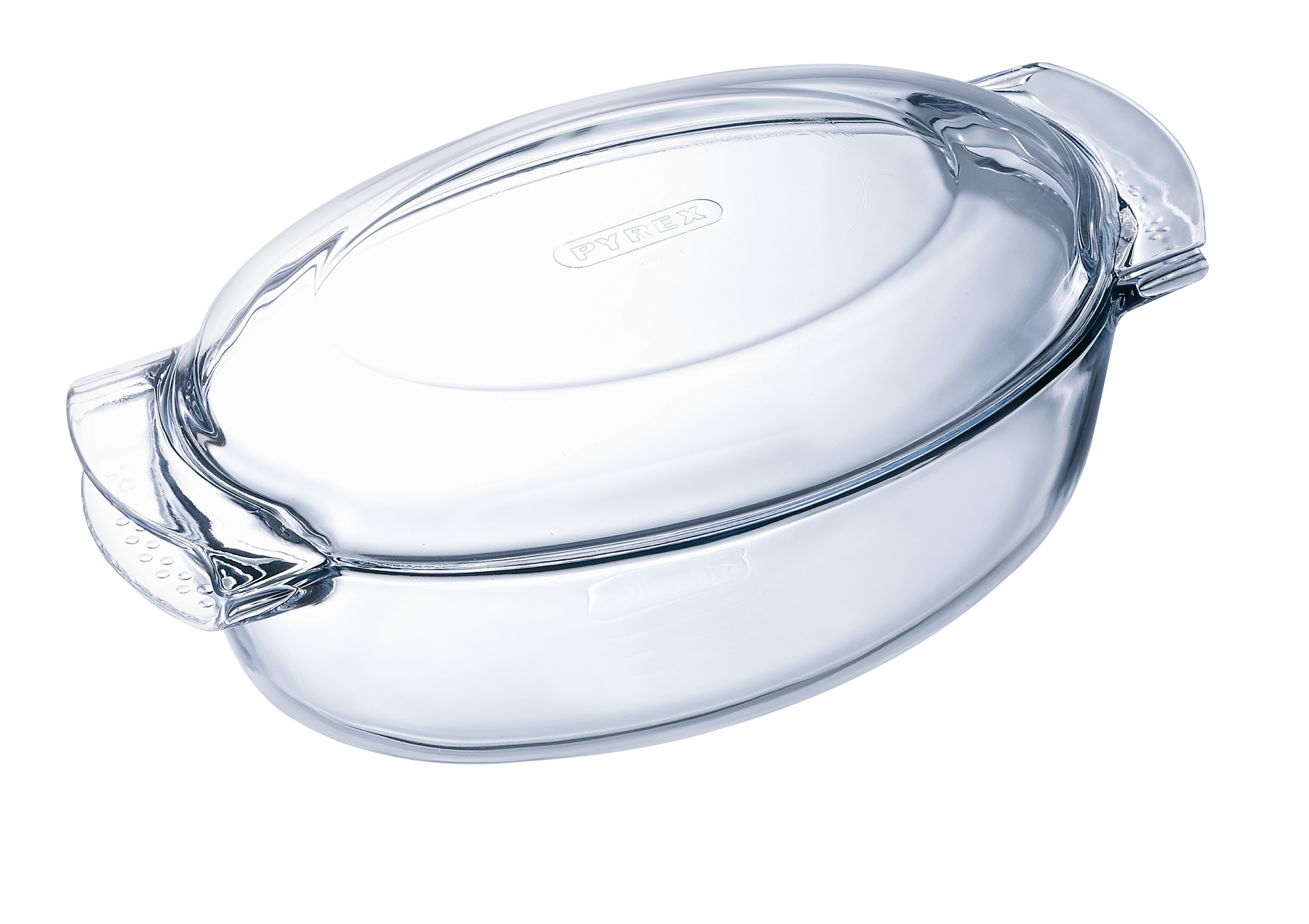 Cocotte ovale en verre grand format