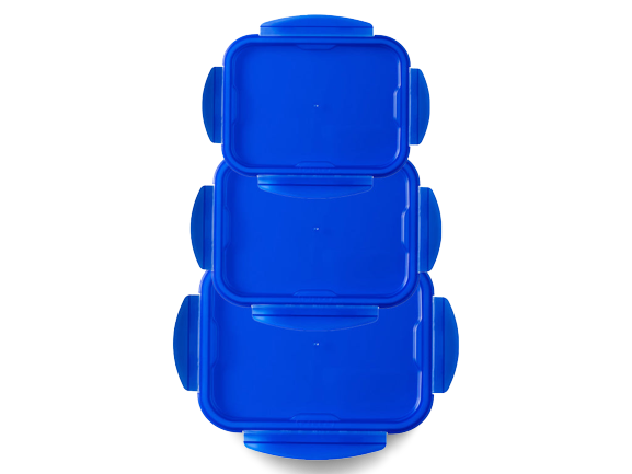 Cook&Go - Couvercle de rechange rectangulaire - Lot gamme 3 couvercles tailles différentes
