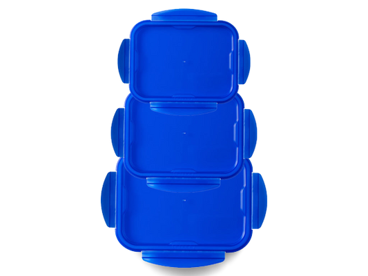 Cook&Go - Couvercle de rechange rectangulaire - Lot gamme 3 couvercles tailles différentes