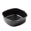 Plat carré en métal compatible air fryer