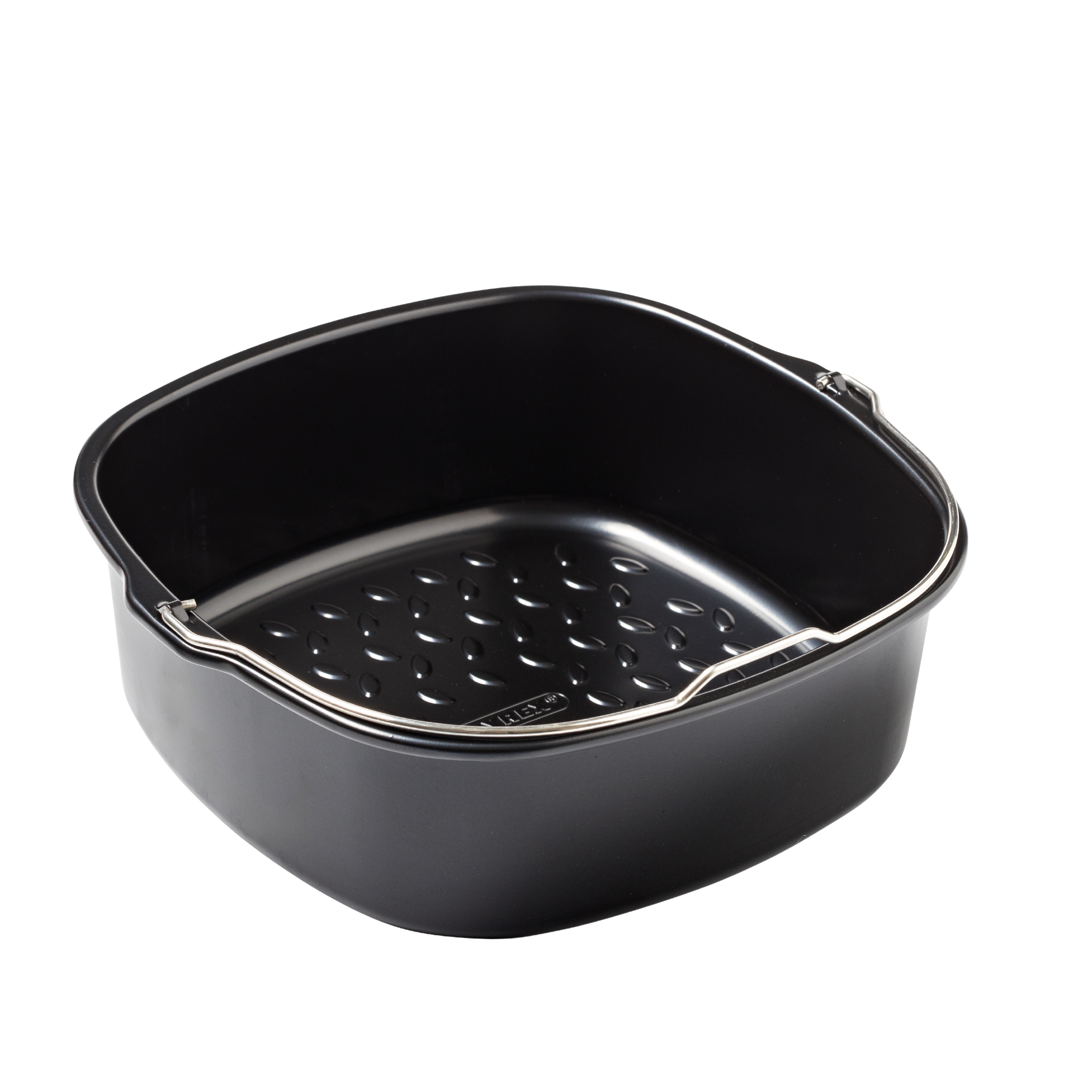 Plat carré en métal compatible air fryer