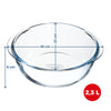 Plat en verre rond - Compatible "air fryer" (friteuse à air chaud)