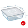 Cook & Freeze - Plat carré avec couvercle spécial congélation compatible "air fryer" (friteuse à air chaud)